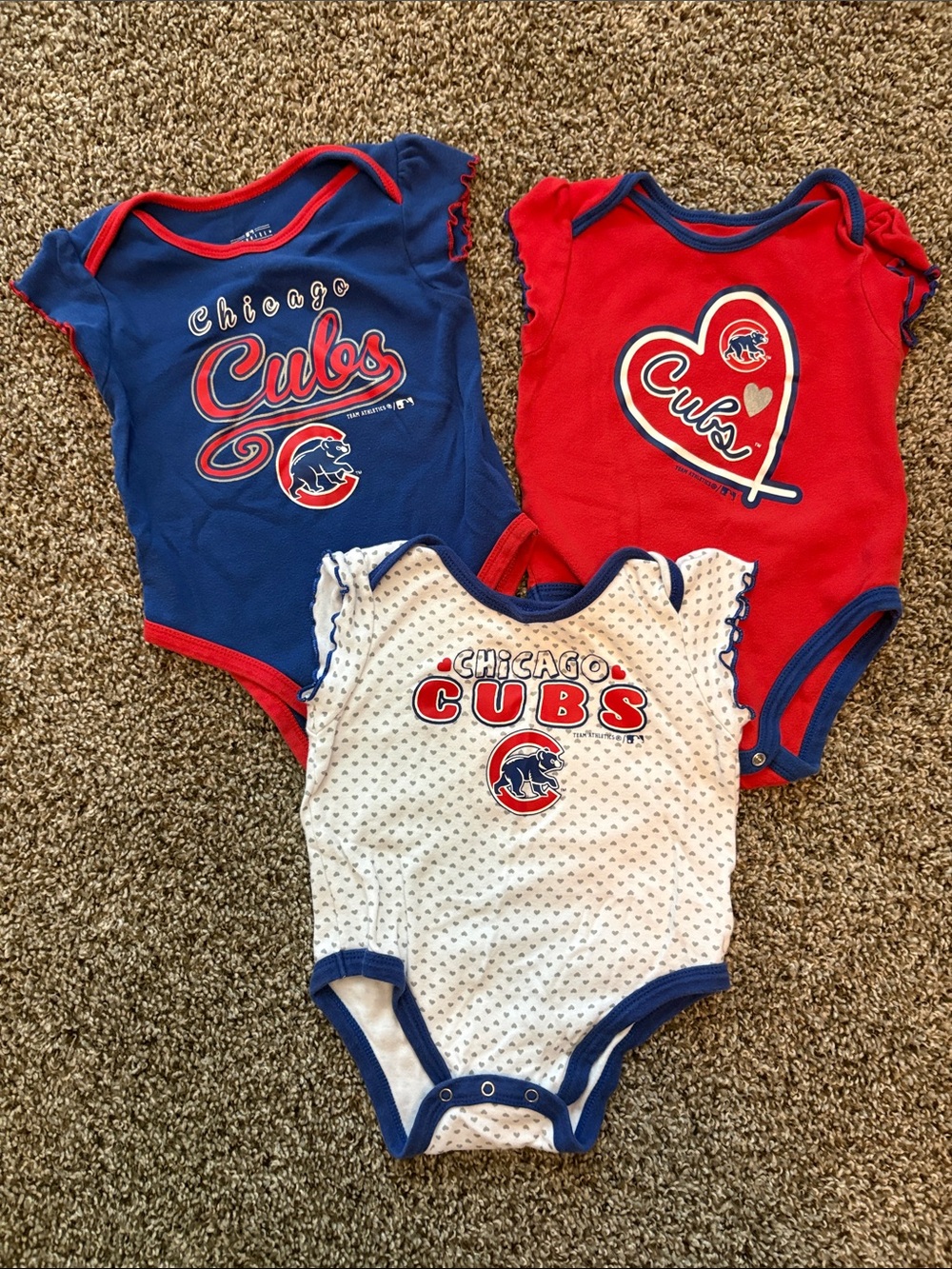 Chicago Cubs Infant One-Piece Bodysuit - Blue/Red/White